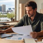 Brisbane small-business owner reviewing plans and opportunities for Brisbane 2032